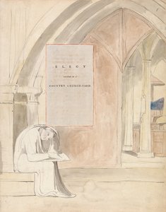 Los Poemas de Thomas Gray, Diseño 105, Elegía Escrita en un Cementerio de Pueblo de William Blake